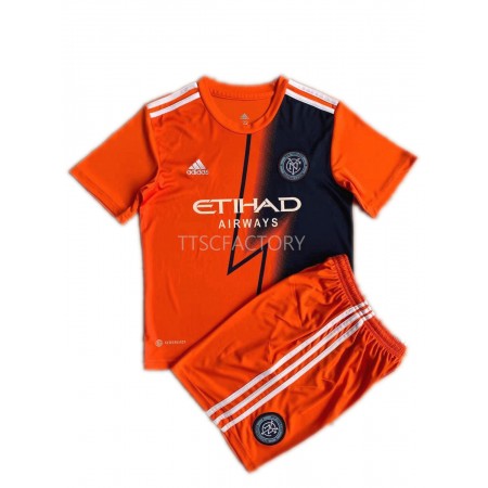 Fußballtrikots New York City Kinder 2022-2023 Kurzarm Auswärts-trikot kaufen